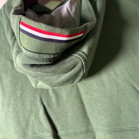 Four Laps Re-Up Sweatshirt Hoodie Green with Red White & Blue Accents Sz Medium - Picture 3 of 10